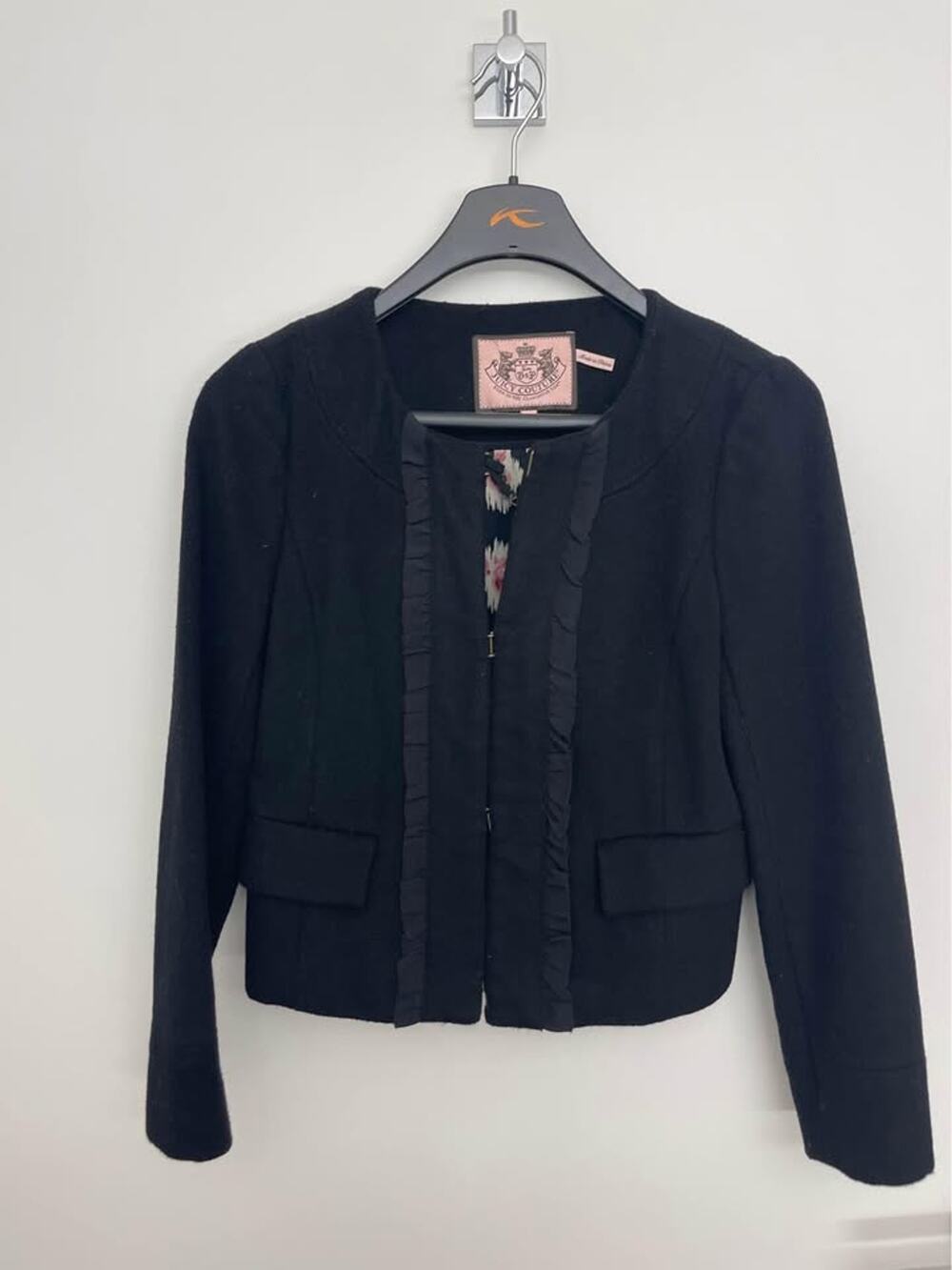 Like New Cozy Juicy Couture Black Wool Blazer - Small